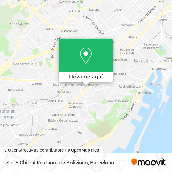 Mapa Sur Y Chilchi Restaurante Boliviano