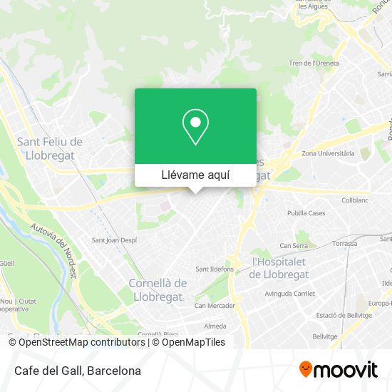 Mapa Cafe del Gall