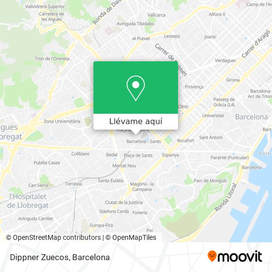 Mapa Dippner Zuecos
