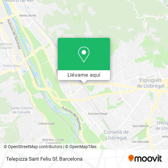 Mapa Telepizza Sant Feliu Sf