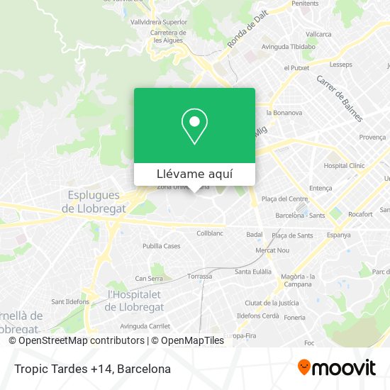 Mapa Tropic Tardes +14