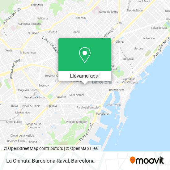 Mapa La Chinata Barcelona Raval