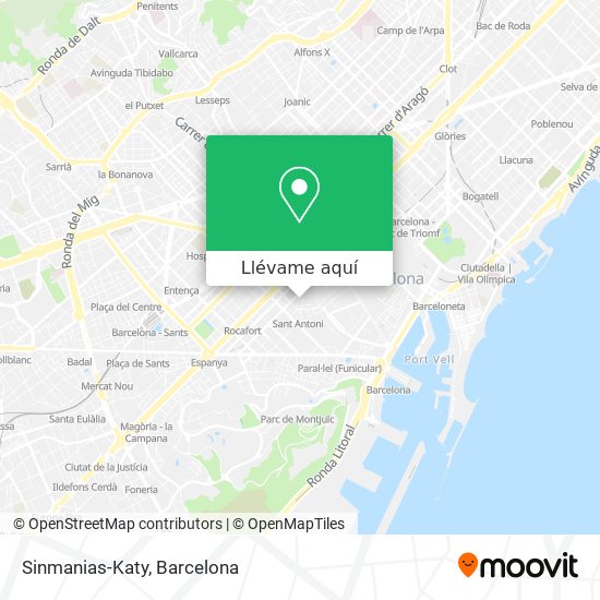 Mapa Sinmanias-Katy