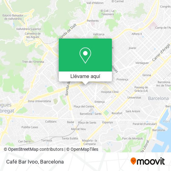 Mapa Café Bar Ivoo
