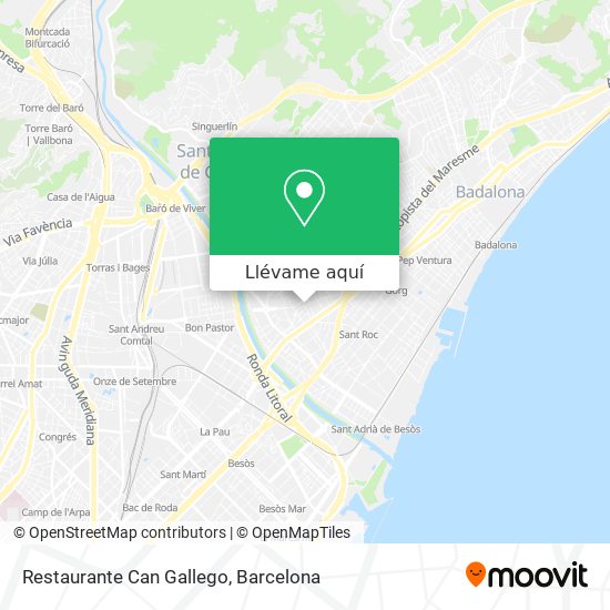 Mapa Restaurante Can Gallego