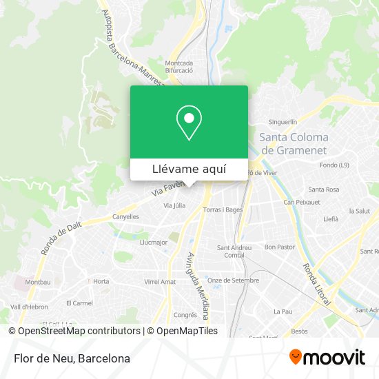 Cómo llegar a Flor de Neu en Barcelona en Autobús, Metro o Tren?