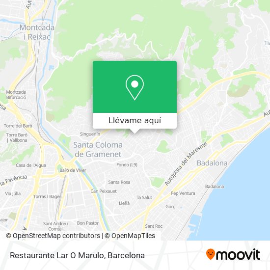 Mapa Restaurante Lar O Marulo