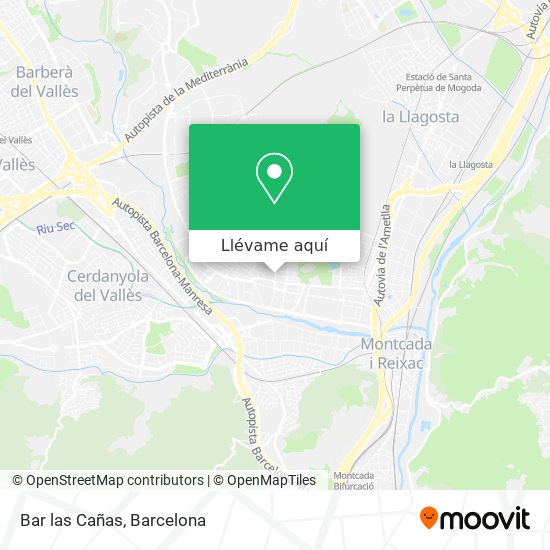 Mapa Bar las Cañas