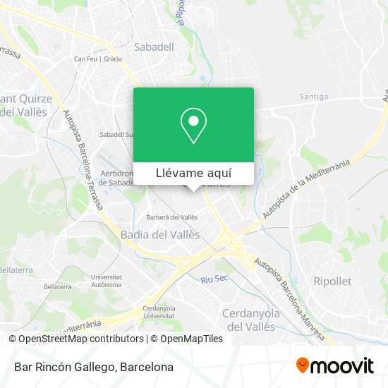 Mapa Bar Rincón Gallego