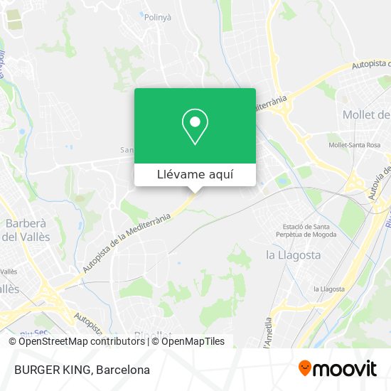 Mapa BURGER KING