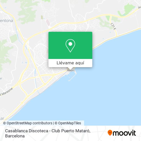 Mapa Casablanca Discoteca - Club Puerto Mataró
