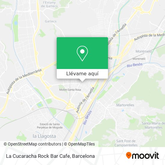 Mapa La Cucaracha Rock Bar Cafe
