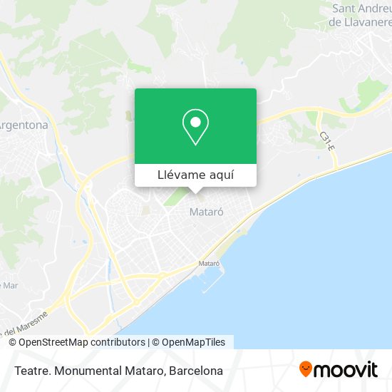 Mapa Teatre. Monumental Mataro
