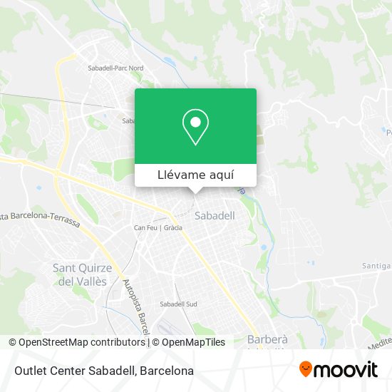 Mapa Outlet Center Sabadell