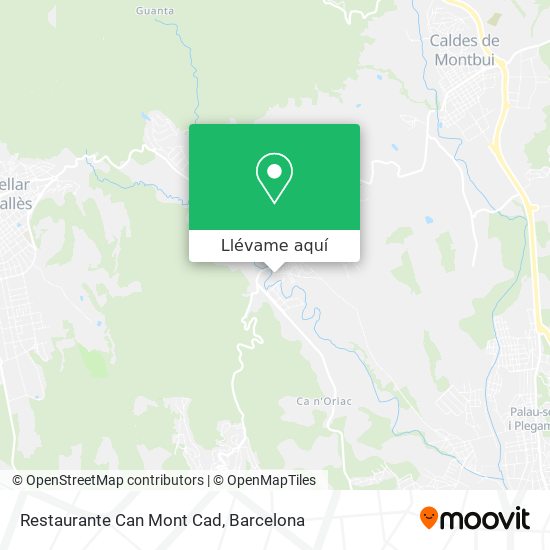 Mapa Restaurante Can Mont Cad