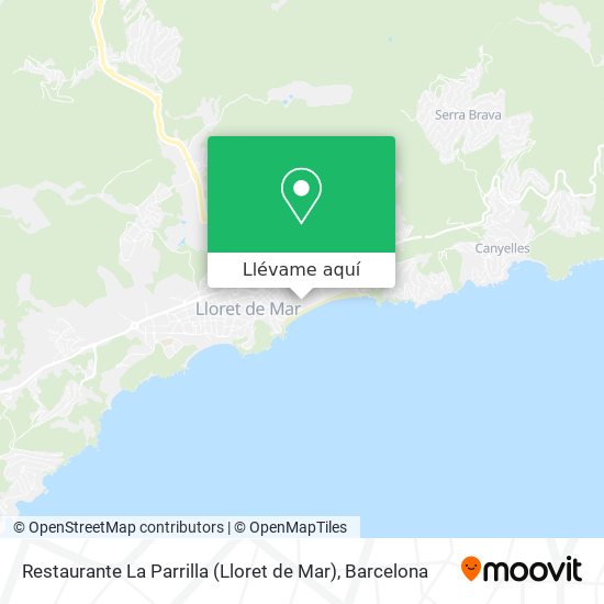 Mapa Restaurante La Parrilla (Lloret de Mar)