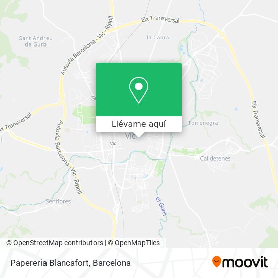Mapa Papereria Blancafort