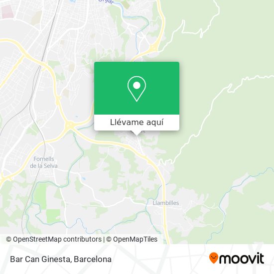 Mapa Bar Can Ginesta