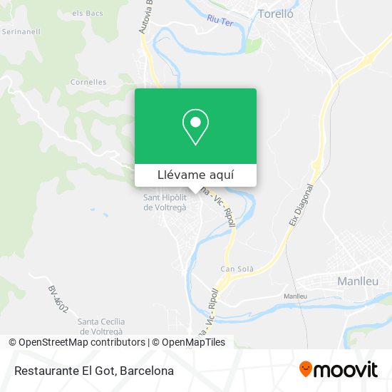 Mapa Restaurante El Got