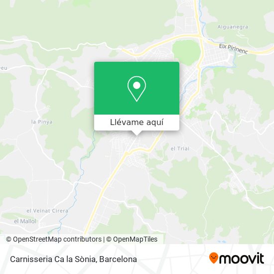 Mapa Carnisseria Ca la Sònia