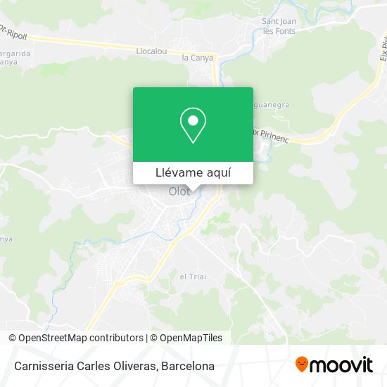 Mapa Carnisseria Carles Oliveras