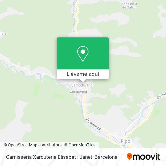 Mapa Carnisseria Xarcuteria Elisabet i Janet