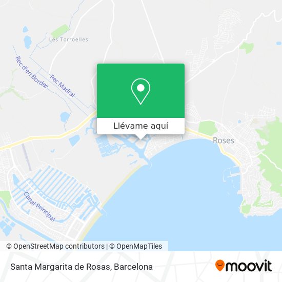Mapa Santa Margarita de Rosas