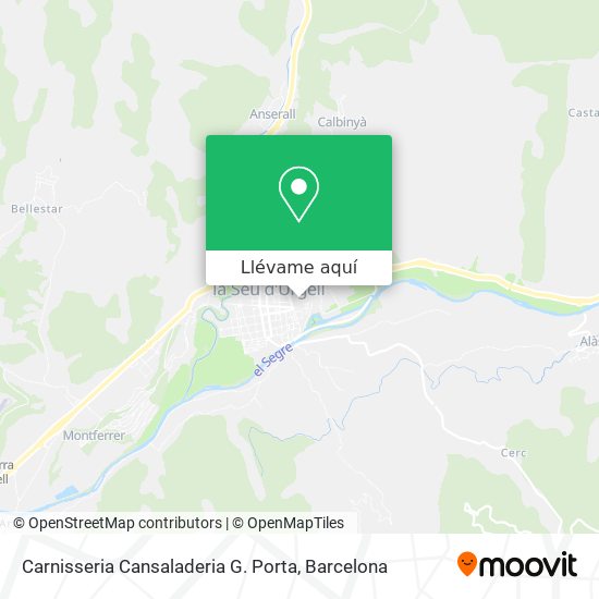 Mapa Carnisseria Cansaladeria G. Porta