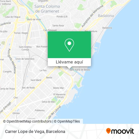 Mapa Carrer Lope de Vega