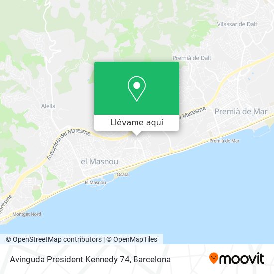 Mapa Avinguda President Kennedy 74