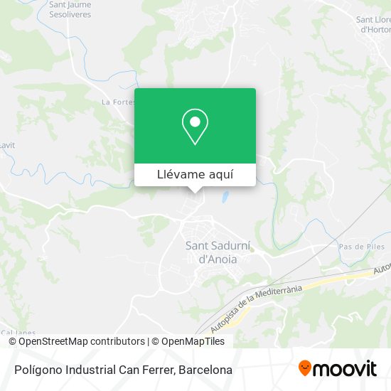 Mapa Polígono Industrial Can Ferrer