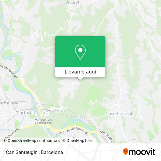 Mapa Can Santeugini