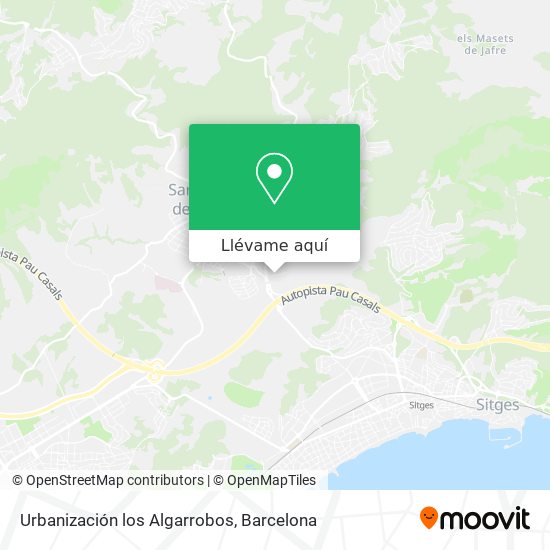 Mapa Urbanización los Algarrobos