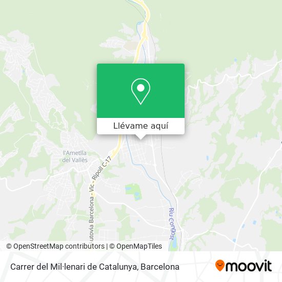 Mapa Carrer del Mil·lenari de Catalunya