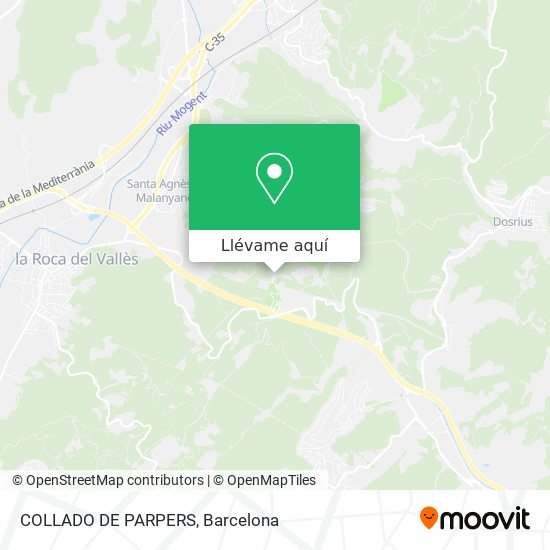 Mapa COLLADO DE PARPERS