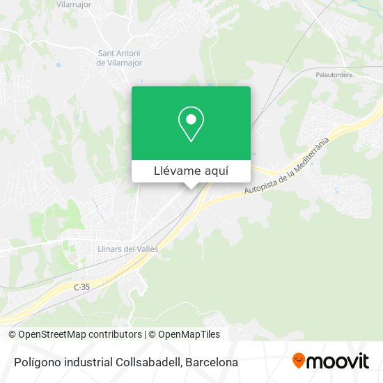 Mapa Polígono industrial Collsabadell