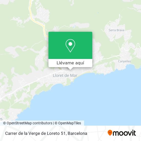 Mapa Carrer de la Verge de Loreto 51