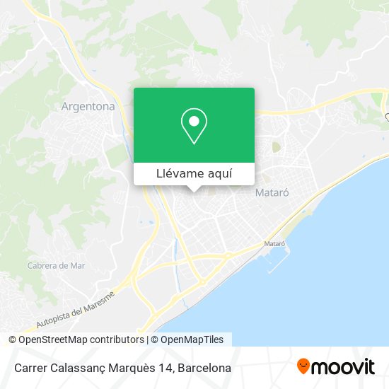 Mapa Carrer Calassanç Marquès 14