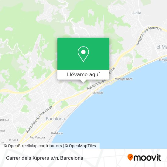 Mapa Carrer dels Xiprers s/n