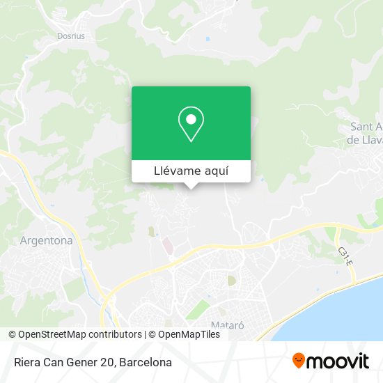 Mapa Riera Can Gener 20
