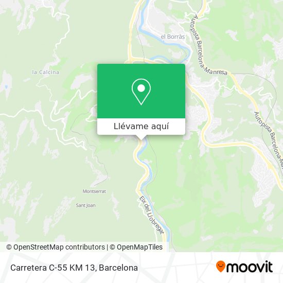 Mapa Carretera C-55 KM 13