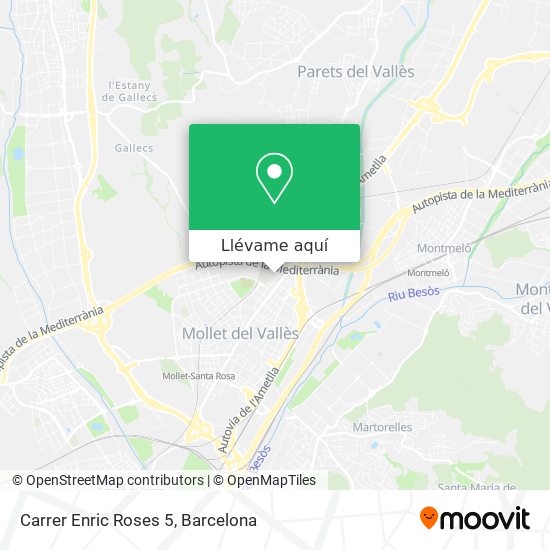 Mapa Carrer Enric Roses 5