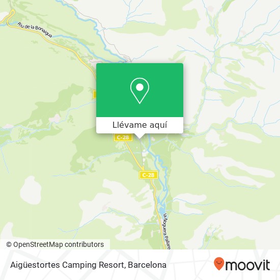 Mapa Aigüestortes Camping Resort