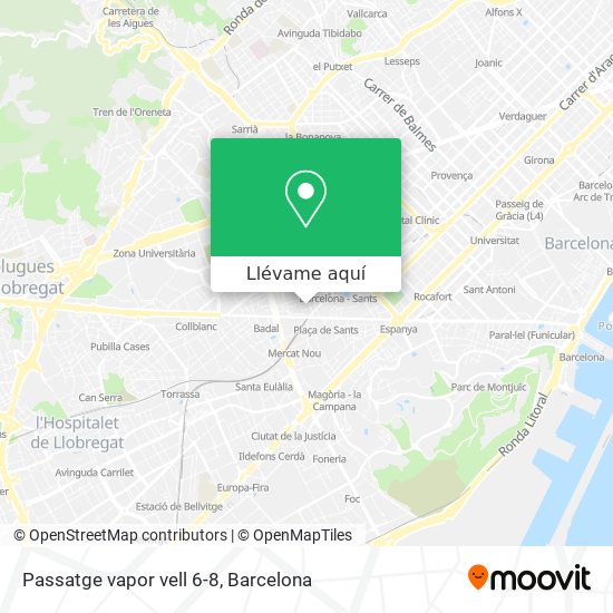 Mapa Passatge vapor vell 6-8