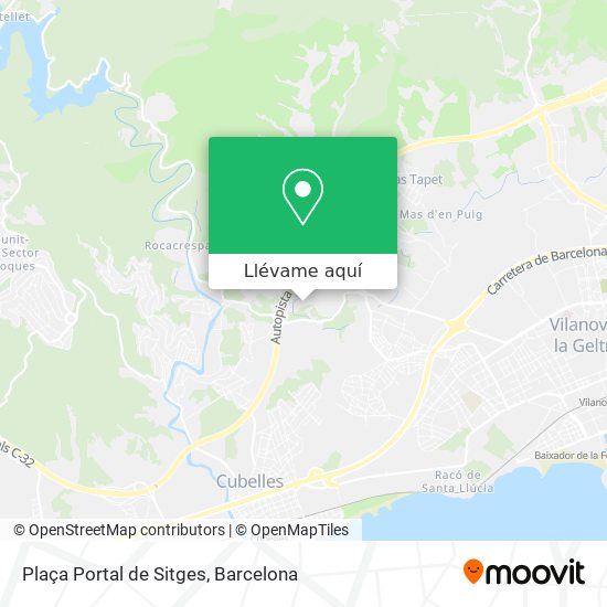 Mapa Plaça Portal de Sitges