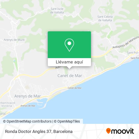 Mapa Ronda Doctor Anglès 37