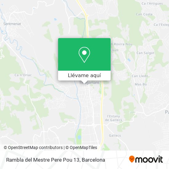 Mapa Rambla del Mestre Pere Pou 13