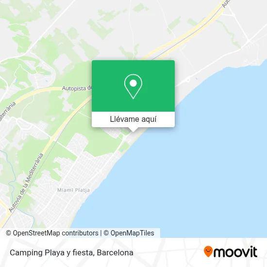 Cmo llegar a Camping Playa y fiesta en Mont-Roig Del Camp en autobs o  tren?