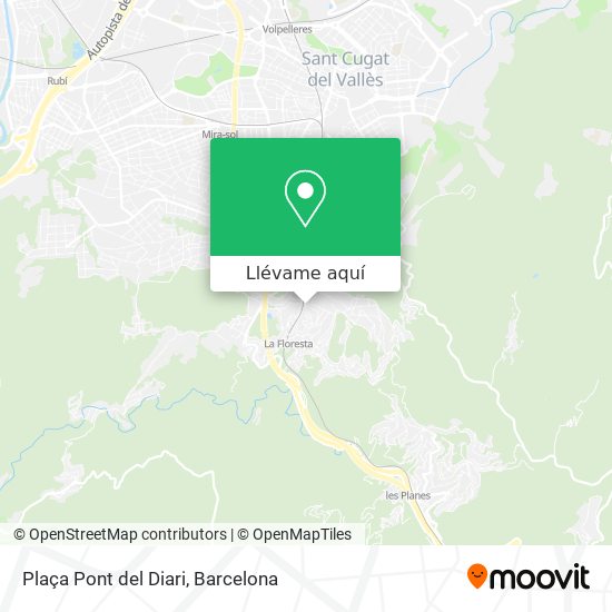 Mapa Plaça Pont del Diari