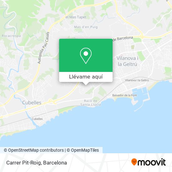 Mapa Carrer Pit-Roig